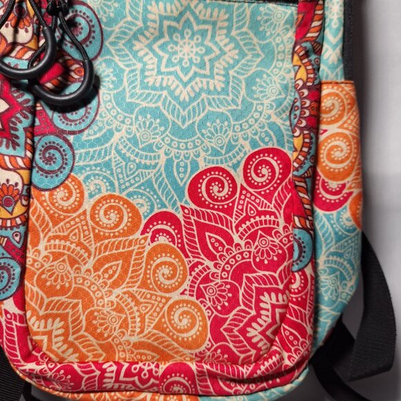 Vibedration Hydration Backpack w/o bladder  turquoise/orange pattern Used main image 5